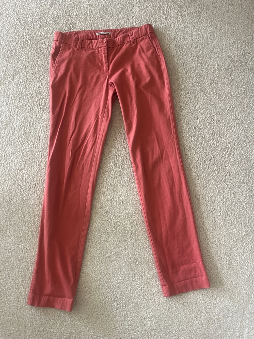 Dalia Collection Coral Pink Straight Pants